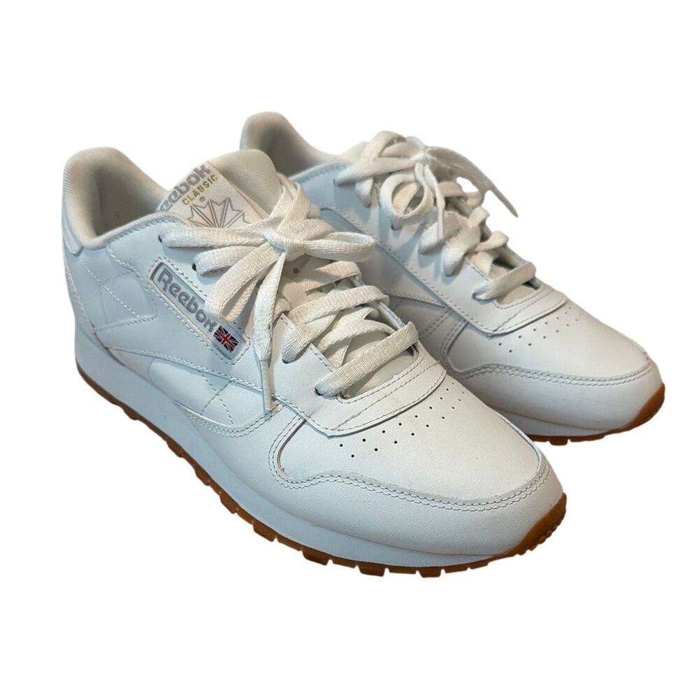 Reebok Classic Leather White Gum Sole Women Sneakers GY0956 Size 10 Retro Sporty